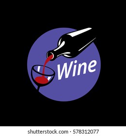 vector logo wine