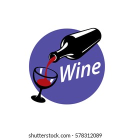 vector logo wine