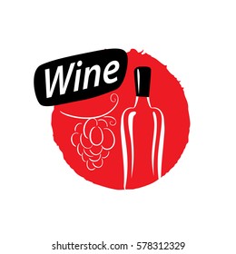 vector logo wine