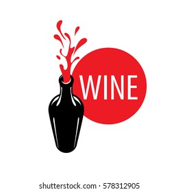 vector logo wine