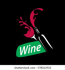 vector logo wine