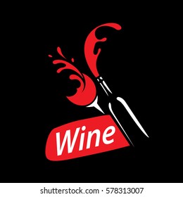 vector logo wine
