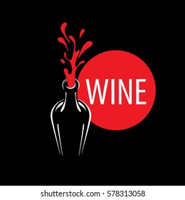 vector logo wine