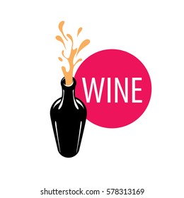 vector logo wine