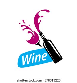 vector logo wine
