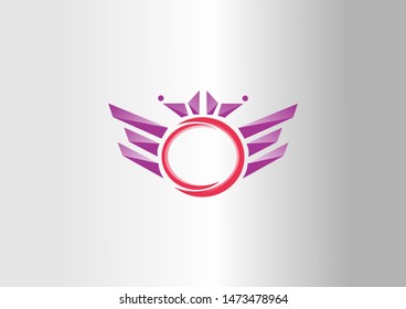vector logo. Wings emblem. Design template
