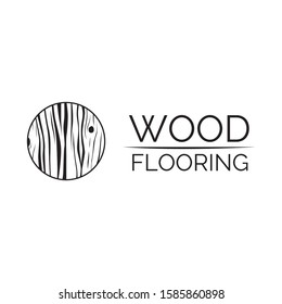Vector logo of wooden floors and coverings