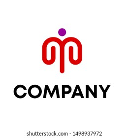 vector logo word sign M