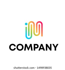 vector logo word sign M