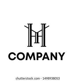 vector logo word sign M