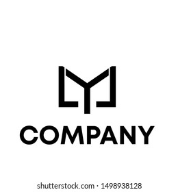 vector logo word sign M