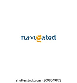 
vector logo wordmark with bird in the middle, great for business travel