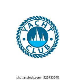 vector logo yacht