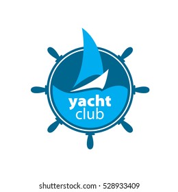 vector logo yacht