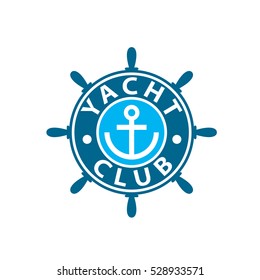 vector logo yacht