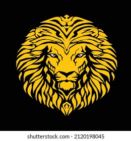 Vector Logo Yellow Lion King 