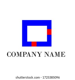 VECTOR LOGO FOR YOUR COMPANY WITH A BOX MODEL WITH TWO RED PLATES.