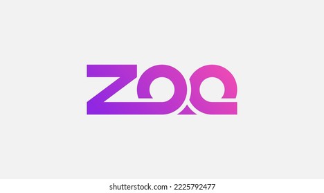 Vector logo Zoo design template illustration
