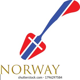 Vector logos of the beautiful country, Norway.