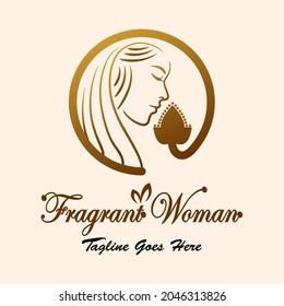 Vector logos for companies, businesses, beauty, salons, fashion and others. Vector creative logo template. illustration of woman and flowers in a circle