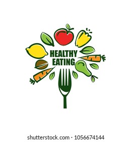 vector logos healthy eating