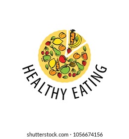 vector logos healthy eating