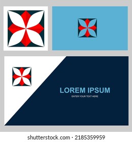 Vector: Logos logorhythms and various layouts in business card designs.