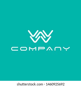 Vector logos that describe the letter W in a modern and elegant style