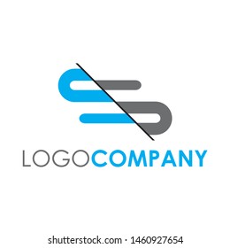 Vector logos that describe the letter s in a modern and elegant style