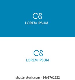Vector logos that describe the letter s in a modern and elegant style