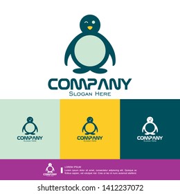 Vector logos that describe penguins, cool and modern company logos