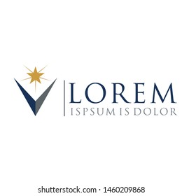 Vector logos that describe stars and shields
