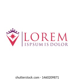 Vector logos that describe stars and shields
