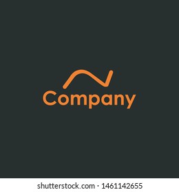 Vector logos that represent the letter N in an elegant and simple style
