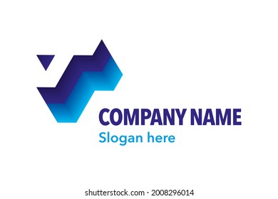 Plantilla de marketing de marca de logotipo de vectores