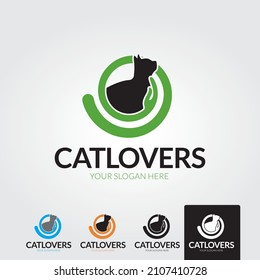 Vector logotype concept. Cat logotype. 