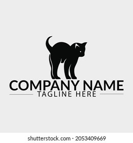 Vector logotype concept. Cat logotype. Cat elements. Pet shop logo concept. Pet care logo concept. Pet vector illustration. cat logo design