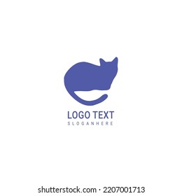 Vector logotype concept. Cat logotype. Cat elements. Pet shop logo concept. Pet care logo concept. Pet vector illustration