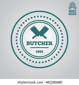 Vector logotype elements, label, badge and silhouette in vintage style