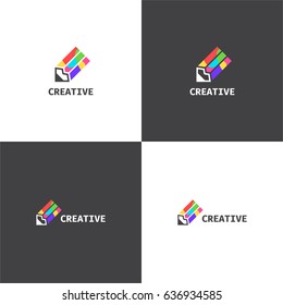 Vector logotype eps 10 about creative company