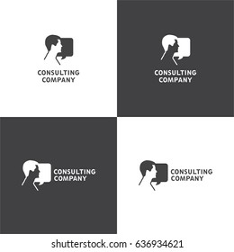 Vector logotype eps 10 about consulting company