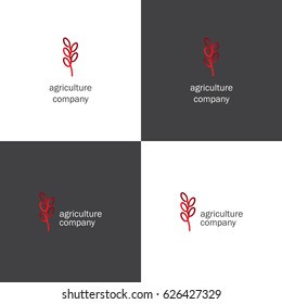 Vector logotype eps 10 agriculture company