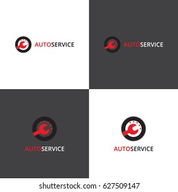 Vector logotype eps 10 car service company