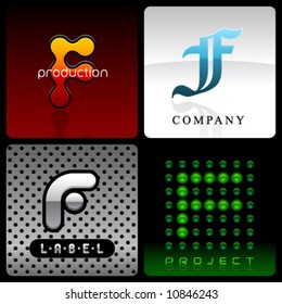 vector logotype F