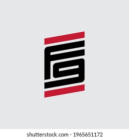 Vector logotype. F9 or 9F - design element or icon. Letter F and number 9 - logo.