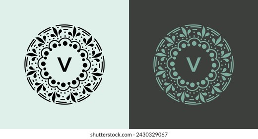 vector, logotipo, floral, monograma, flor, spa, marco, rosa, bandera, historia, contorno, fecha, deco, emblema, saludo, etiqueta, ornamento, contorno, impresión, guardar, etiqueta, boda, copia, elemento, florista, moderno,