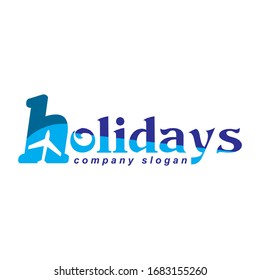 Vector Logotype Holidays Icon Weekend