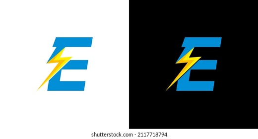 VECTOR LOGOTYPE LETTERING ALPHABET E