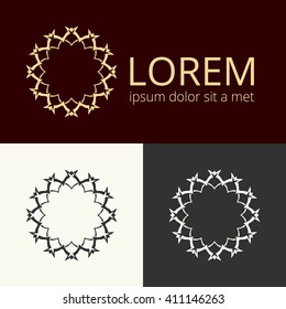 Vector logotype. Vector luxury crests logo collection. Vintage sign. Business identity concept.