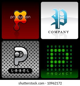 vector logotype P
